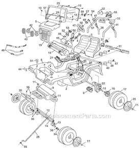 Part Location Diagram of 76803-2489 Power Wheels Motor Cover